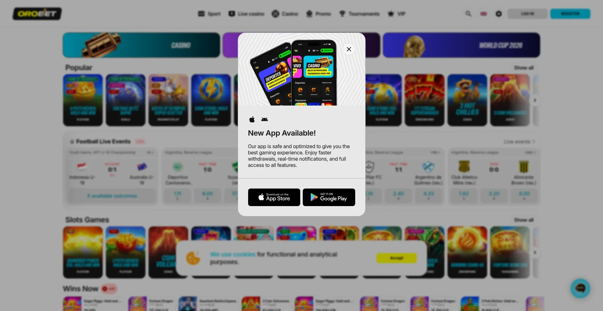 Orobet App para Android